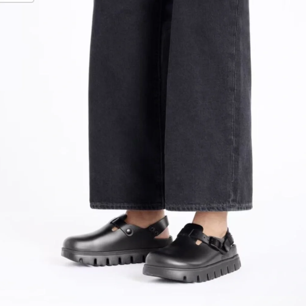 Birkenstock Tokio Papillio Chunky Leather - Black - Picture 2 of 16